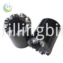 API 2 3/8" matrix body PDC drill bit 98mm for hard rock drilling